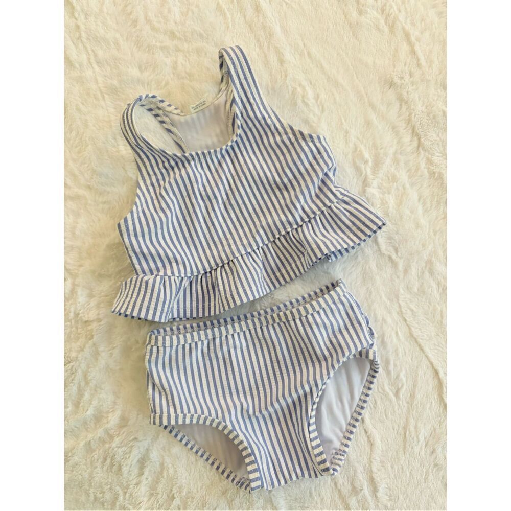 Ruffle Butts Striped bathing suit Size 12-18 Months